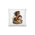 Wilder Mustang – Dekokissen 14 × 14 Zoll mit Füllung
