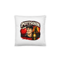 Pottsohn mit Bergmannsmotiv – Dekokissen 14 × 14 Zoll mit Füllung