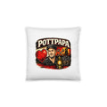 Pottpapa Bergmanns-Porträt – Dekokissen 14 × 14 Zoll mit Füllung