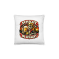 Schicht im Schacht Skelett Bergbau Bier – Dekokissen 14 × 14 Zoll mit Füllung
