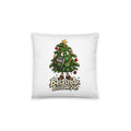 Weihnachtsbaum auf Jobsuche – Dekokissen 14 × 14 Zoll mit Füllung