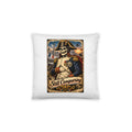 Skelett Napoleon mit Schriftzug "Still Conquering" – Dekokissen 14 × 14 Zoll mit Füllung