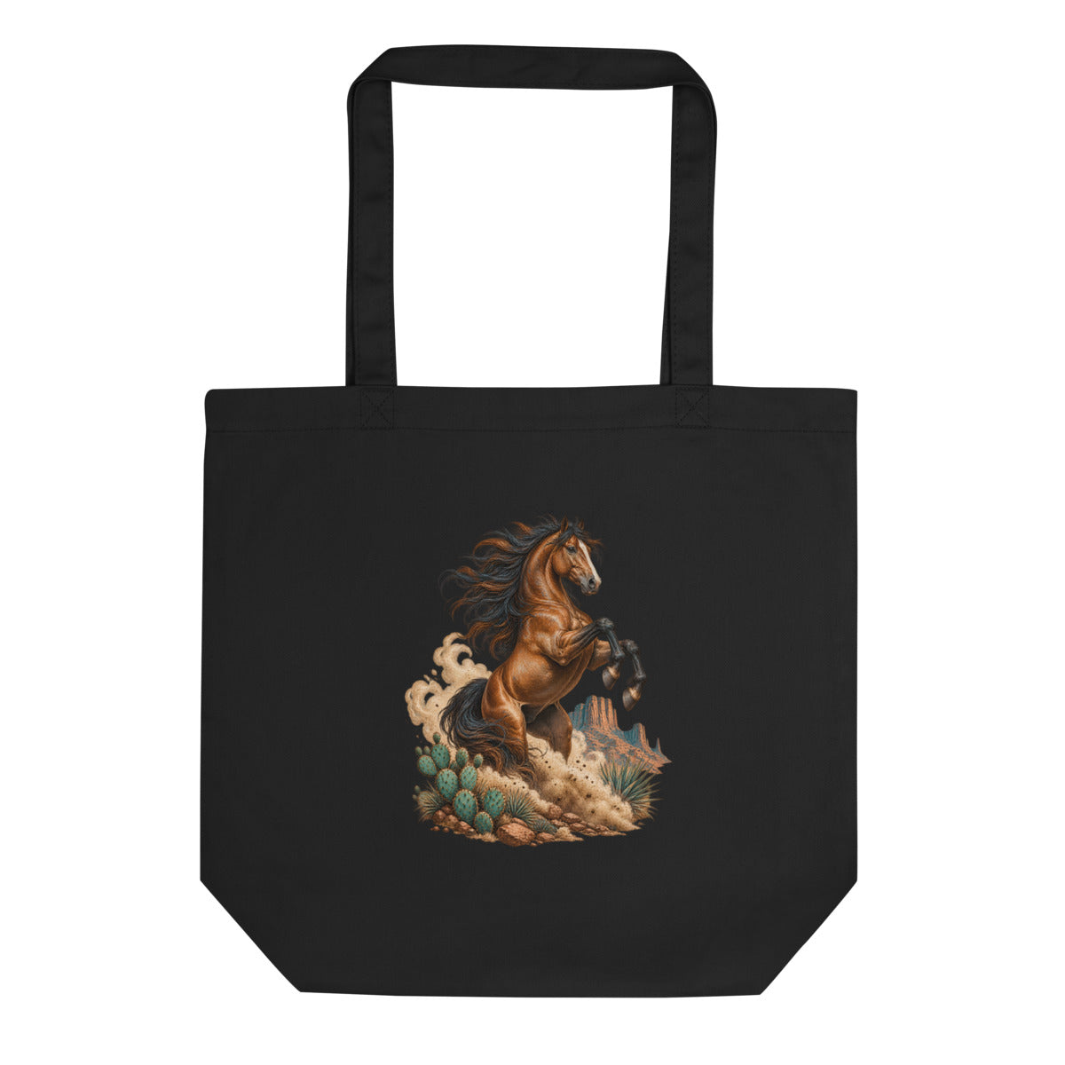 Wilder Mustang – Bio-Baumwolltasche – Frontdruck