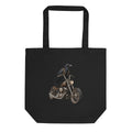 Rabe auf der Maschine – Bio-Baumwolltasche – Frontdruck