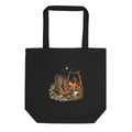 Lagerfeuer unter Sternen – Bio-Baumwolltasche – Frontdruck