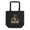 Soldat mit Kaffeetasse und Spruch – Bio-Baumwolltasche – Frontdruck