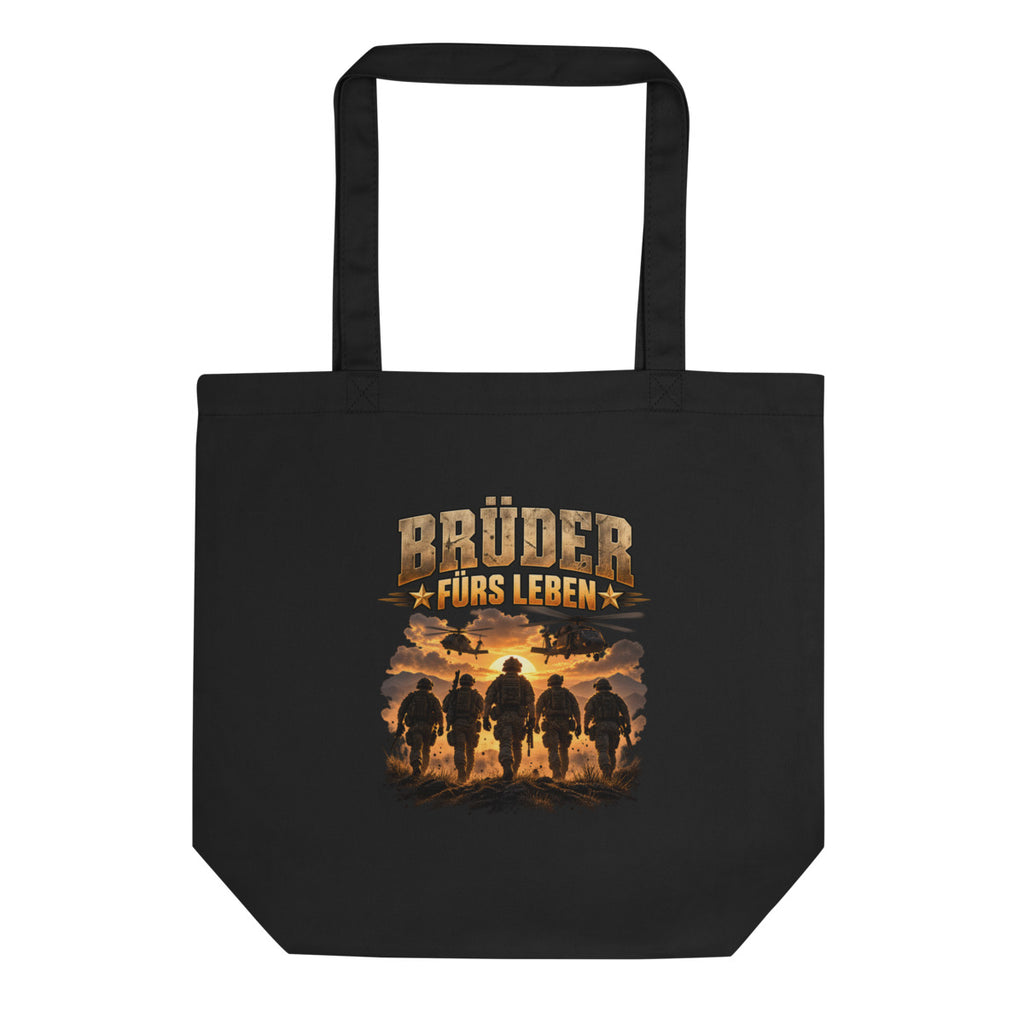 Brüder fürs Leben – Bio-Baumwolltasche – Frontdruck