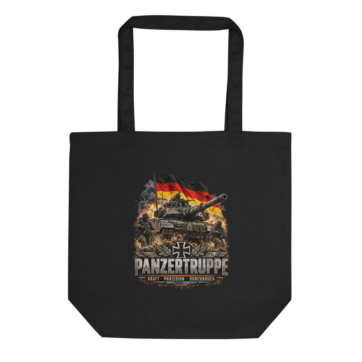 Panzertruppe Deutschland – Bio-Baumwolltasche – Frontdruck