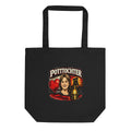 Pottochter mit Herz, Bergwerk und Laterne – Bio-Baumwolltasche – Frontdruck