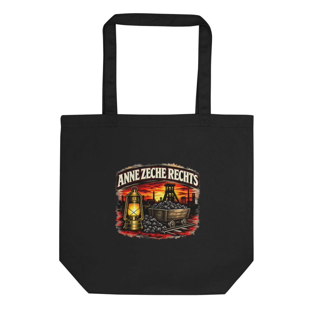 Anne Zeche Rechts – Bio-Baumwolltasche – Frontdruck
