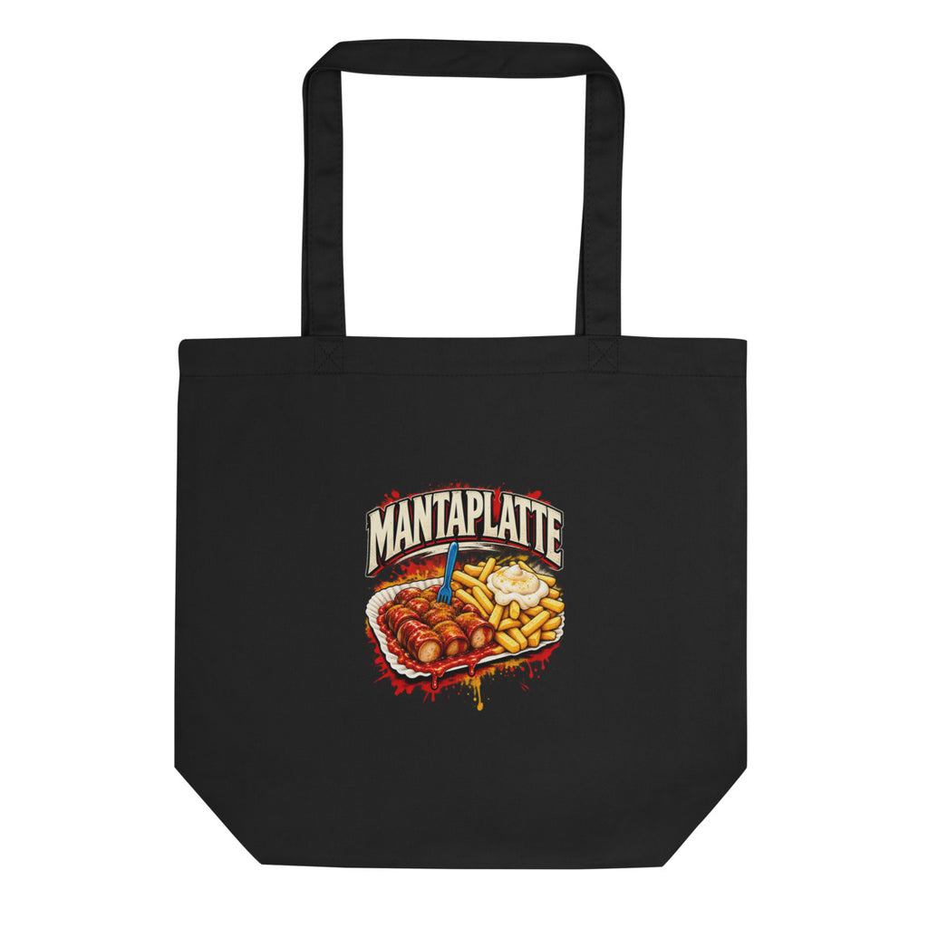 Mantaplatte – Bio-Baumwolltasche – Frontdruck