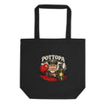 Pottopa Bergmann mit Herz und Grubenlampe – Bio-Baumwolltasche – Frontdruck
