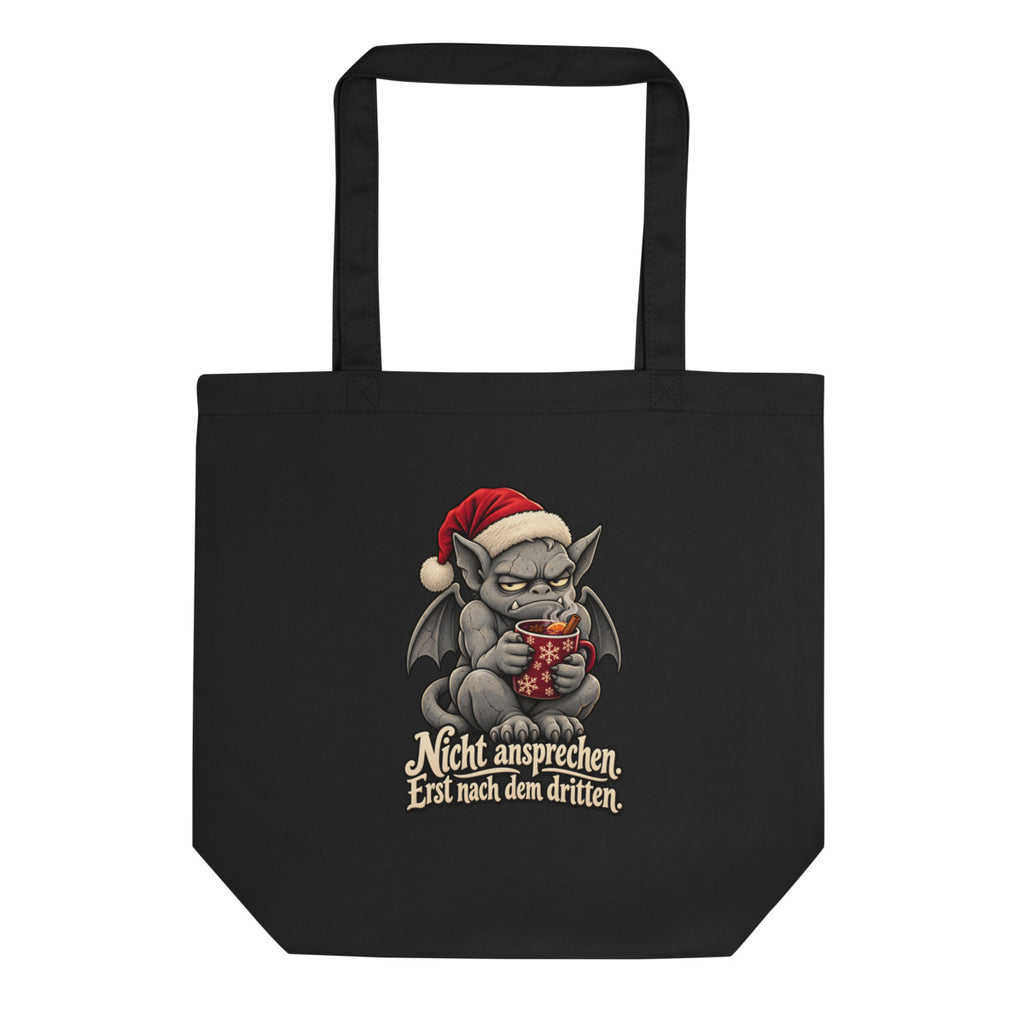 Glühwein-Gargoyle – Bio-Baumwolltasche – Frontdruck