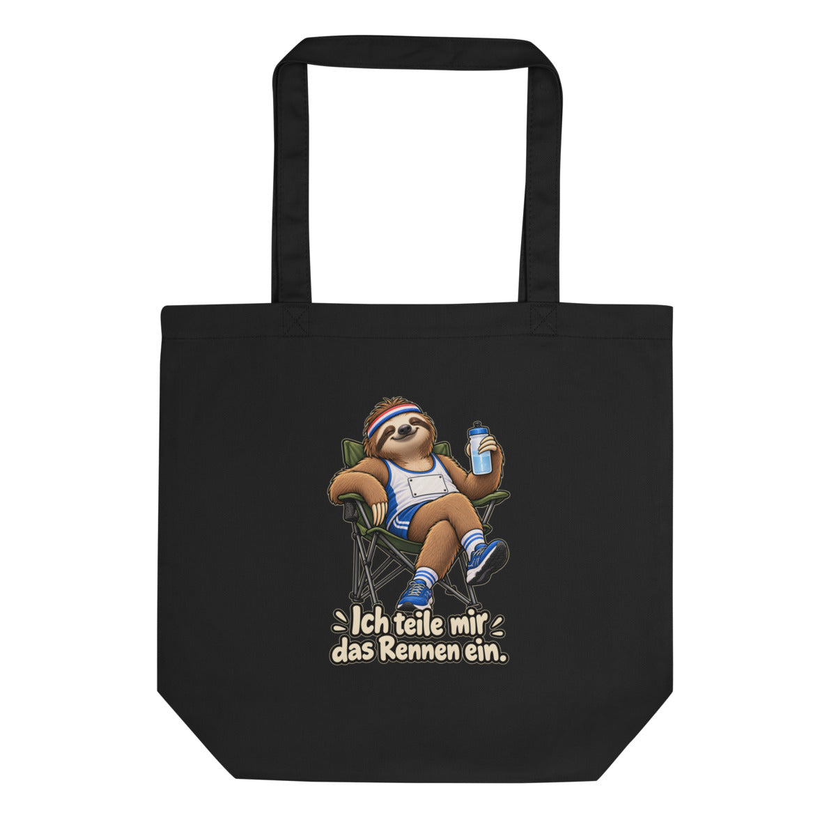 Marathon-Faultier – Bio-Baumwolltasche – Frontdruck