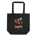 Vampir-Skelett mit Rotweinglas – Bio-Baumwolltasche – Frontdruck