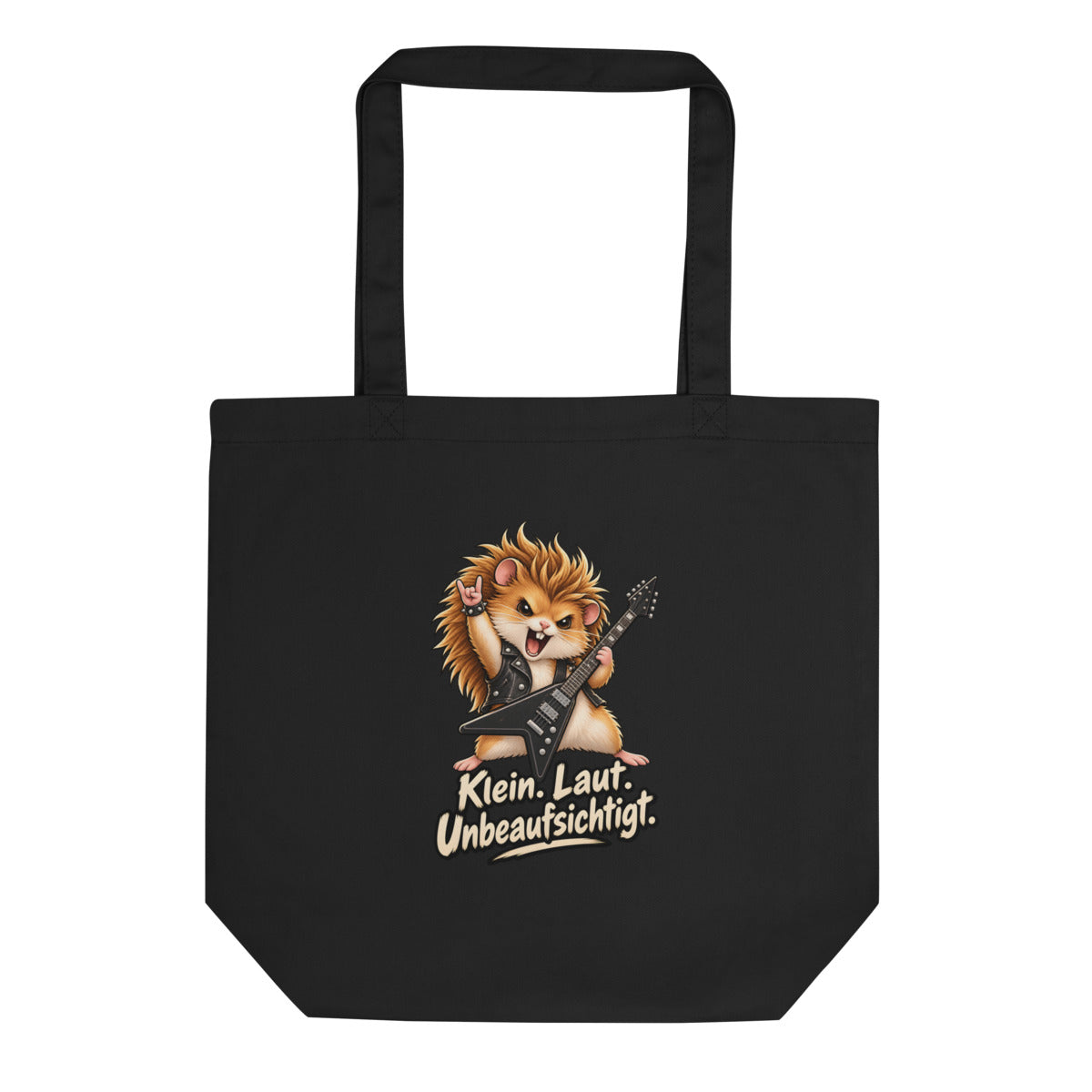 Heavy-Metal-Hamster – Bio-Baumwolltasche – Frontdruck