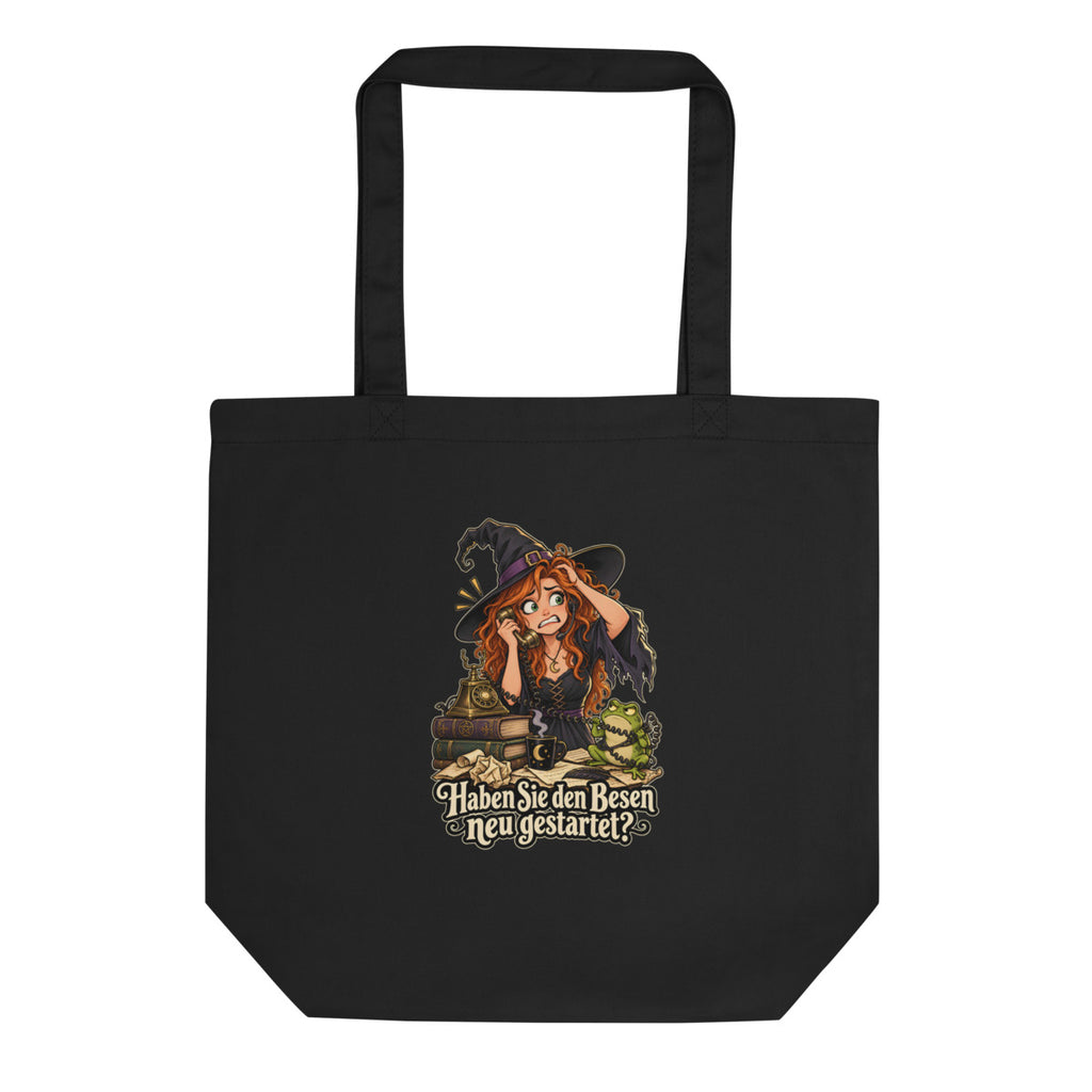 Hotline-Hexe – Bio-Baumwolltasche – Frontdruck