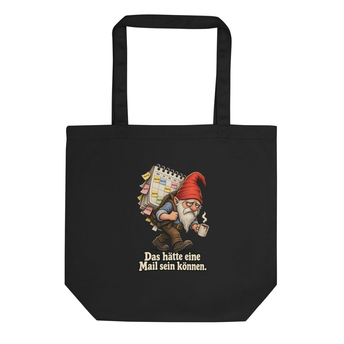 Meeting-Wichtel – Bio-Baumwolltasche – Frontdruck