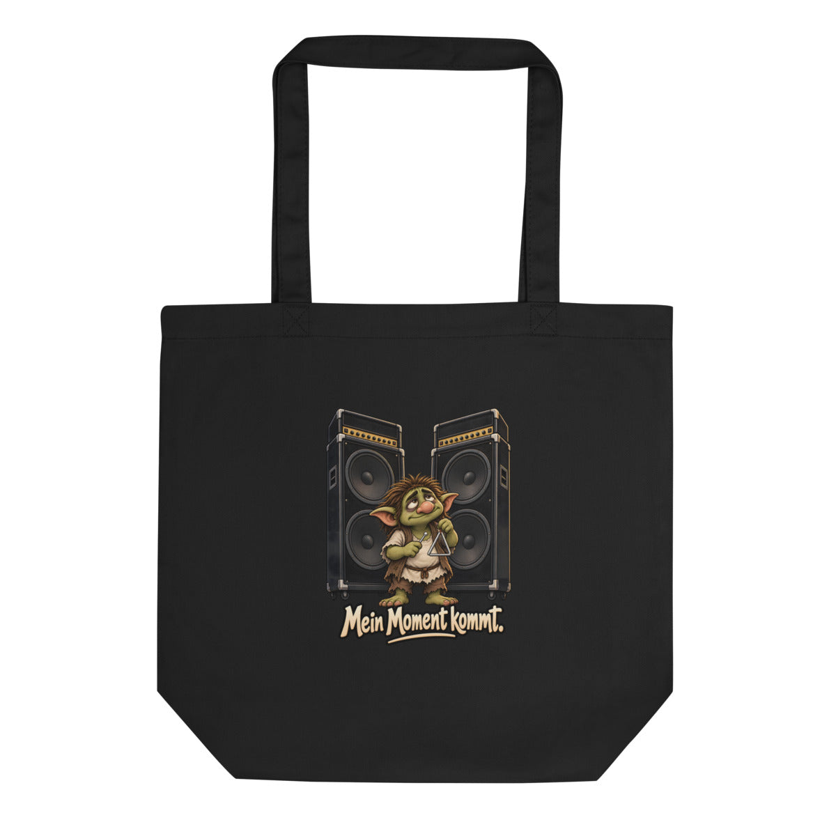 Triangel-Troll – Bio-Baumwolltasche – Frontdruck