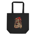 Skelett Rockstar mit Blitz-Make-up – Bio-Baumwolltasche – Frontdruck