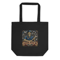 Skelett-Mechaniker mit Schraubenschlüssel und Schriftzug – Bio-Baumwolltasche – Frontdruck