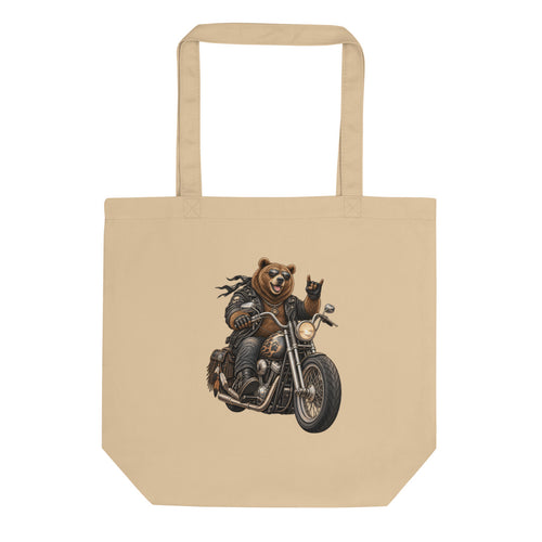 Bär auf Tour – Bio-Baumwolltasche – Frontdruck