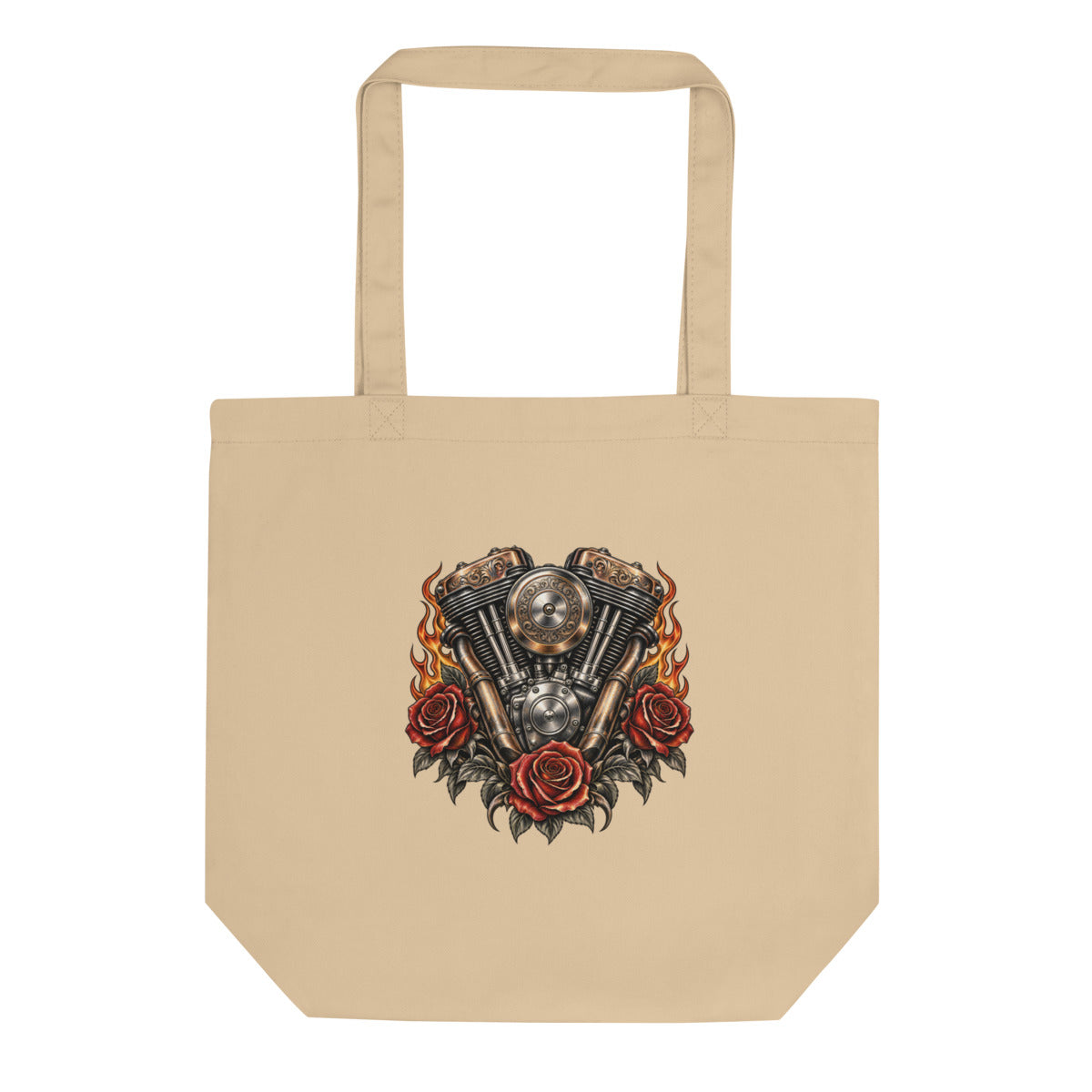 Benzin im Blut – Bio-Baumwolltasche – Frontdruck