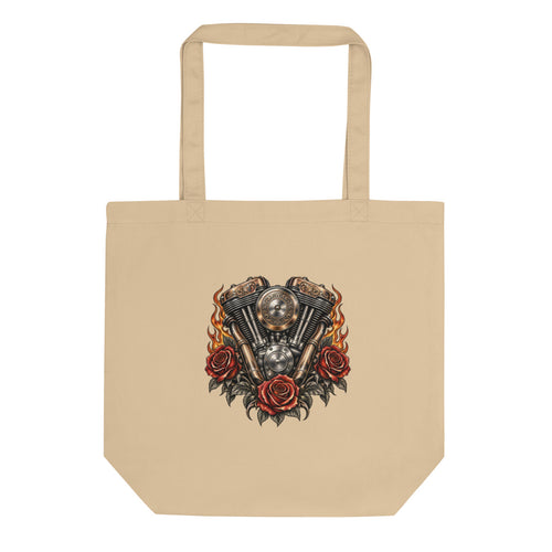 Benzin im Blut – Bio-Baumwolltasche – Frontdruck