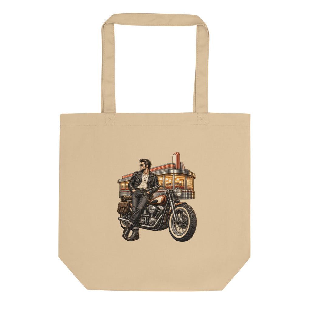 Letzte Runde im Diner – Bio-Baumwolltasche – Frontdruck