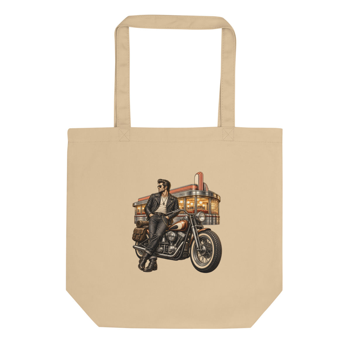 Letzte Runde im Diner – Bio-Baumwolltasche – Frontdruck