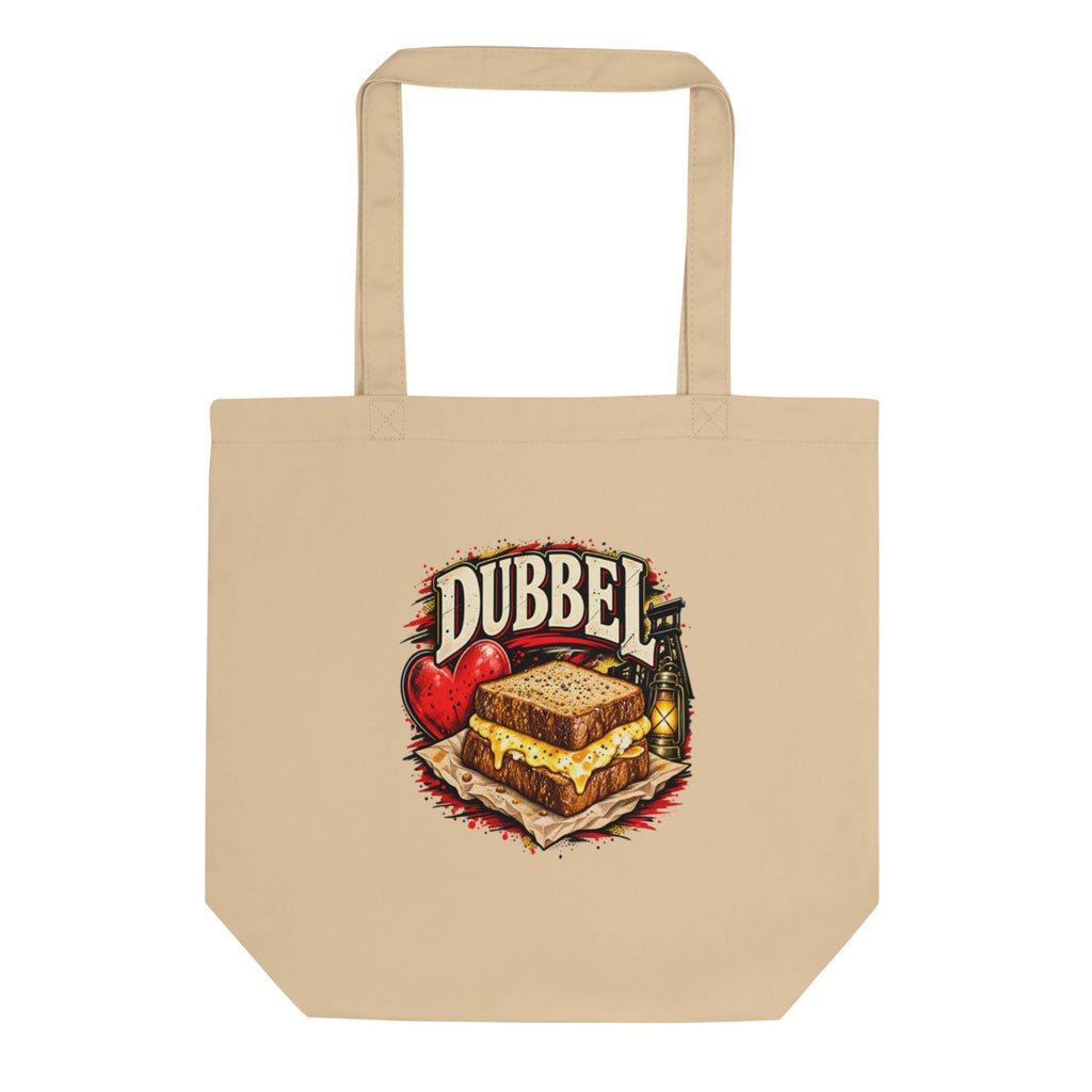 Dubbel Käse-Sandwich – Bio-Baumwolltasche – Frontdruck