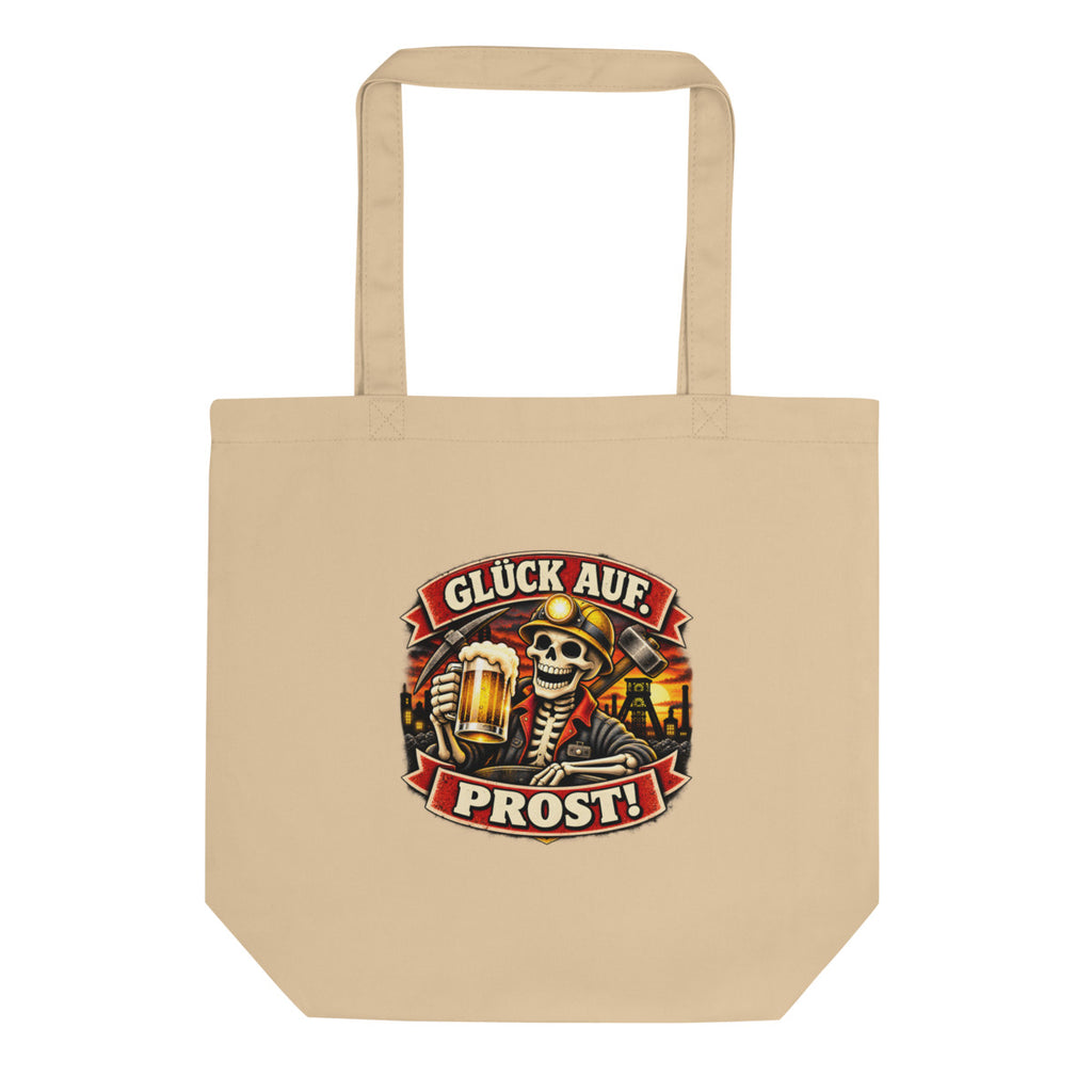 Glück Auf. Prost! – Bio-Baumwolltasche – Frontdruck