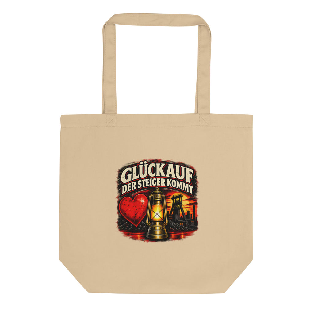 Glückauf - Der Steiger kommt – Bio-Baumwolltasche – Frontdruck