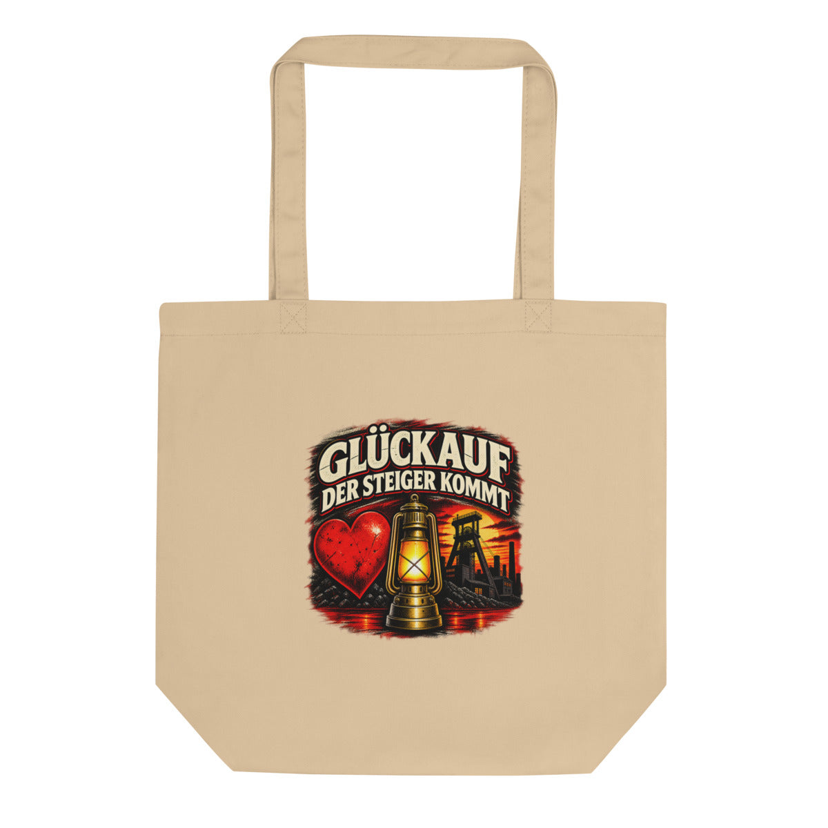 Glückauf - Der Steiger kommt – Bio-Baumwolltasche – Frontdruck