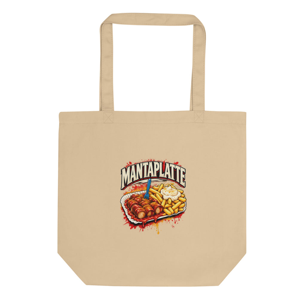 Mantaplatte – Bio-Baumwolltasche – Frontdruck