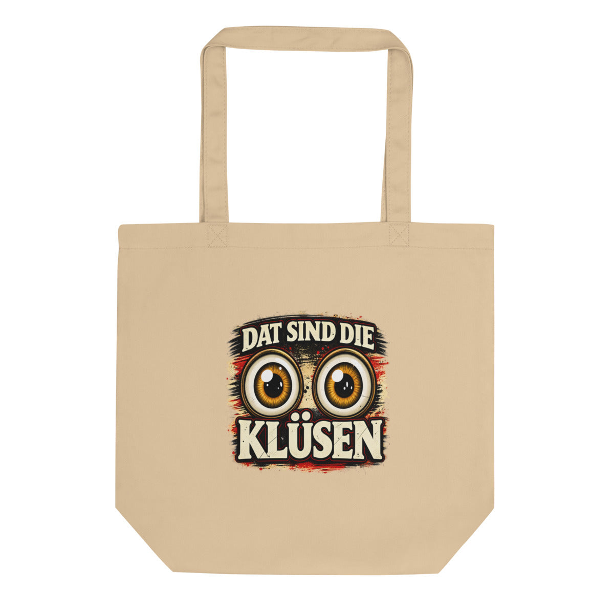 Dat sind die Klüsen – Bio-Baumwolltasche – Frontdruck