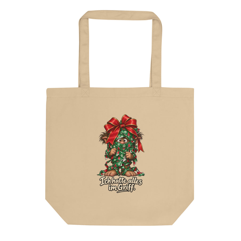 Geschenkpapier-Endgegner – Bio-Baumwolltasche – Frontdruck