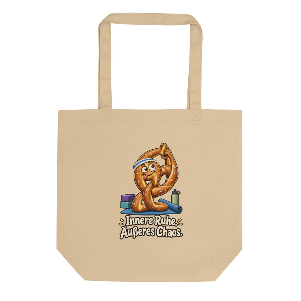 Yoga-Brezel – Bio-Baumwolltasche – Frontdruck