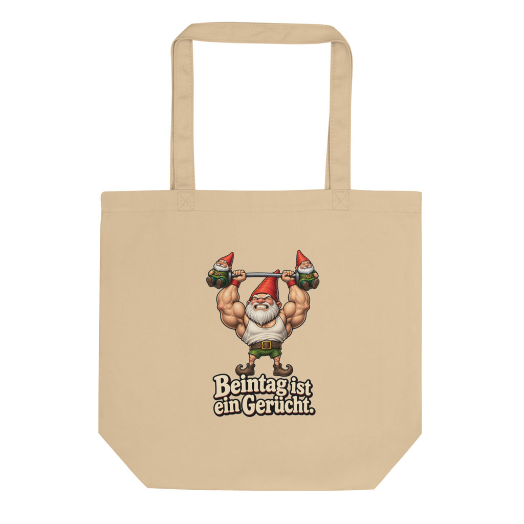 Hantel-Gnom – Bio-Baumwolltasche – Frontdruck