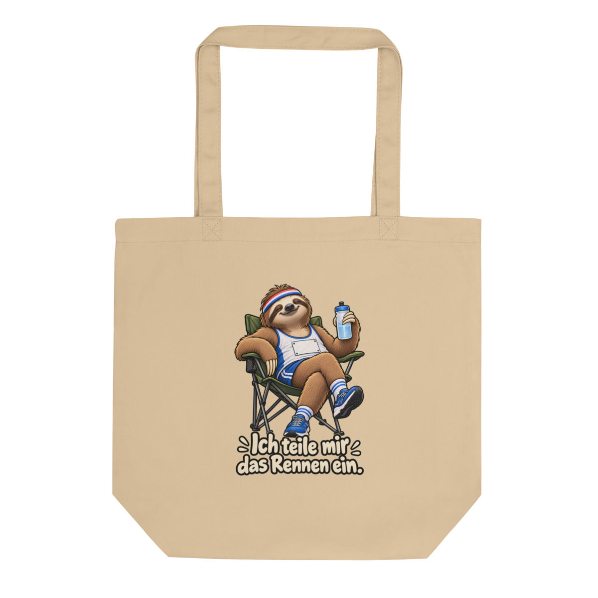 Marathon-Faultier – Bio-Baumwolltasche – Frontdruck