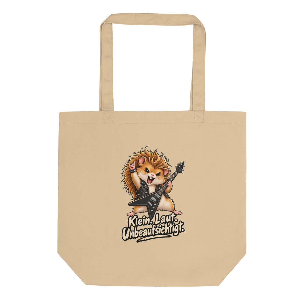 Heavy-Metal-Hamster – Bio-Baumwolltasche – Frontdruck