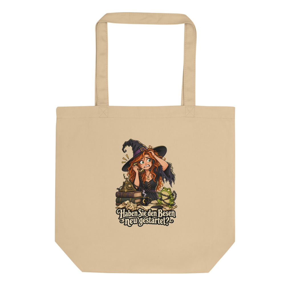 Hotline-Hexe – Bio-Baumwolltasche – Frontdruck