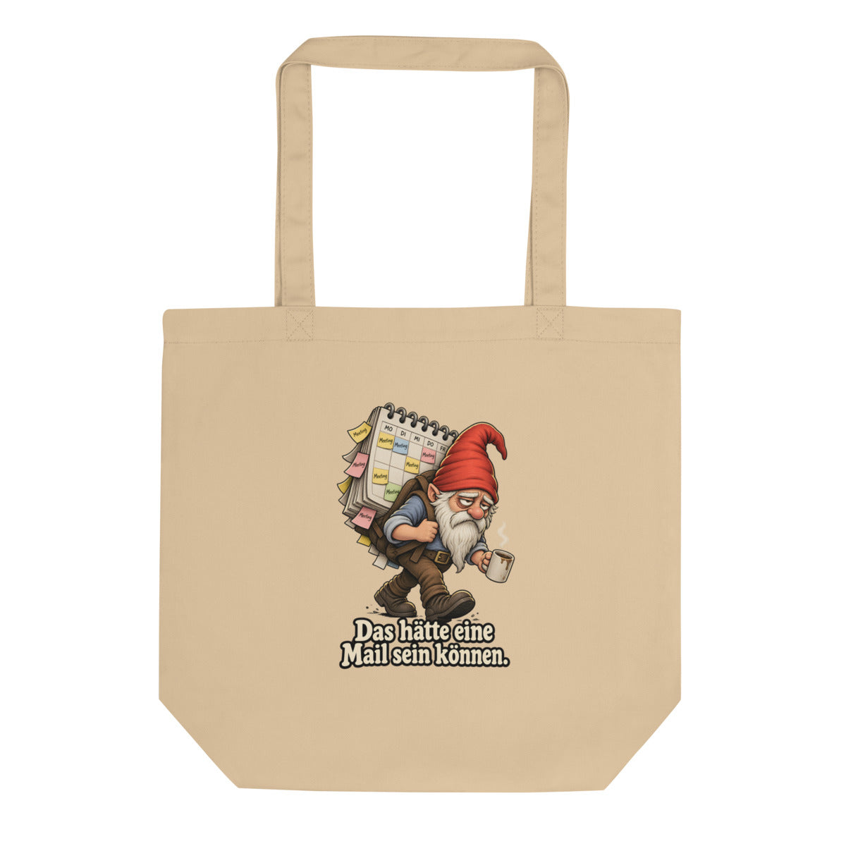 Meeting-Wichtel – Bio-Baumwolltasche – Frontdruck