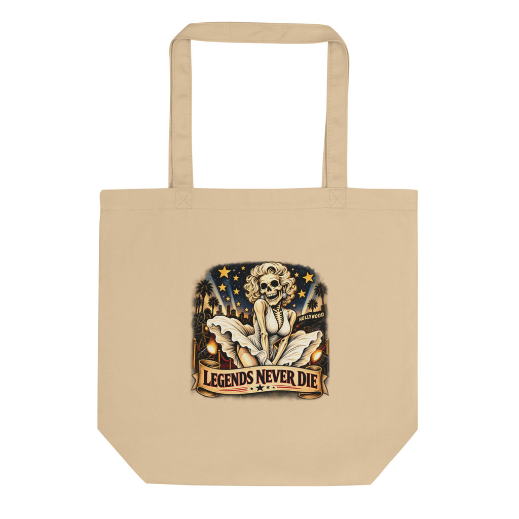 Legends Never Die – Bio-Baumwolltasche – Frontdruck