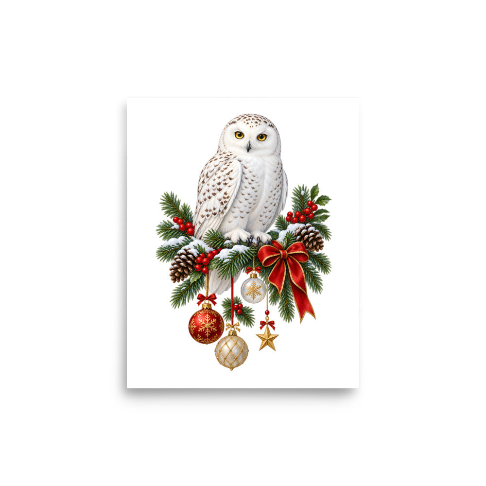 Wintereule – Poster 8 × 10 Zoll