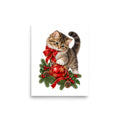Weihnachtskatze – Poster 8 × 10 Zoll