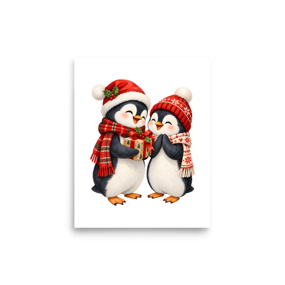 Pinguinfreude – Poster 8 × 10 Zoll