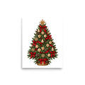 Nordischer Weihnachtsbaum – Poster 8 × 10 Zoll