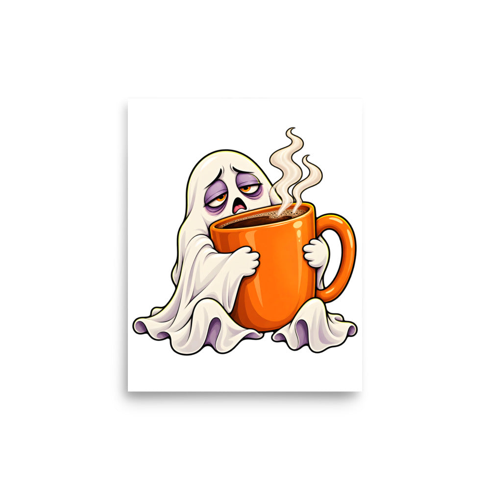 Kaffeegeist im Morgenmodus – Poster 8 × 10 Zoll