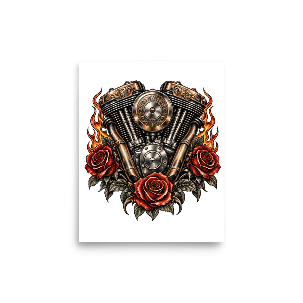 Benzin im Blut – Poster 8 × 10 Zoll